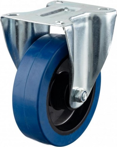 Колесо промышленное СТЕЛЛА-ТЕХНИК N48160RBLF неповоротное, 160мм, полипропилен/эластичная резин