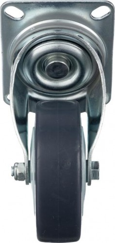 Колесо промышленное СТЕЛЛА-ТЕХНИК N48100TPR поворотное, 100мм, 100кг, термопласт. серая резина - изображение 3