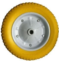 Колесо с симметричной ступицей MFK-TORG PU2400 вспененный полиуретан 350 мм ось 20 мм PU2400(20)