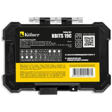 Набор бит в пластиковом кейсе KOLNER KBITS 19C - изображение 8