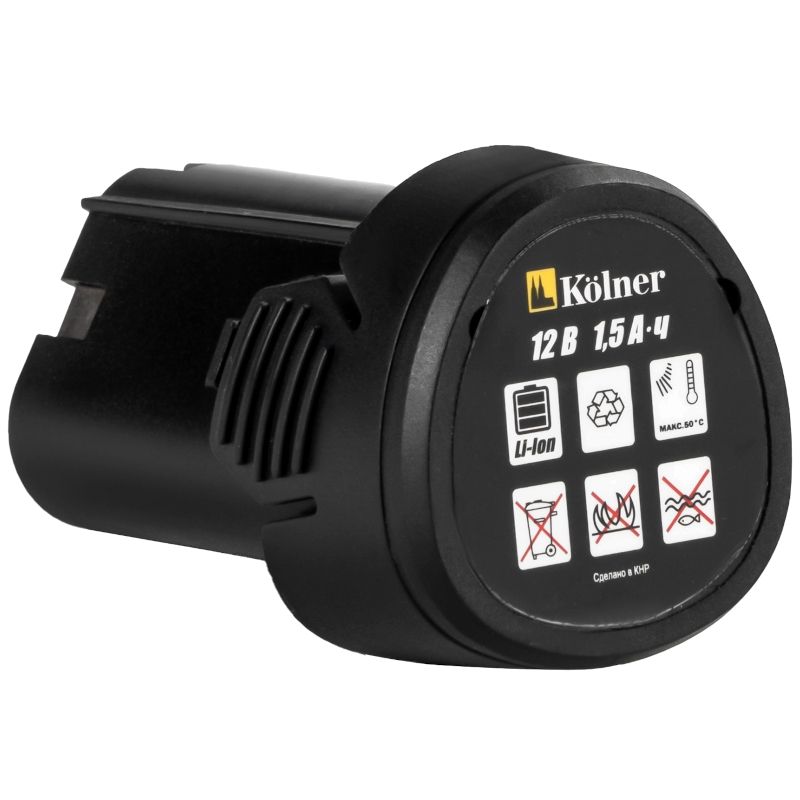 Аккумулятор литий-ионный KOLNER KCD 12LM, KCD 12-2LC - изображение 5
