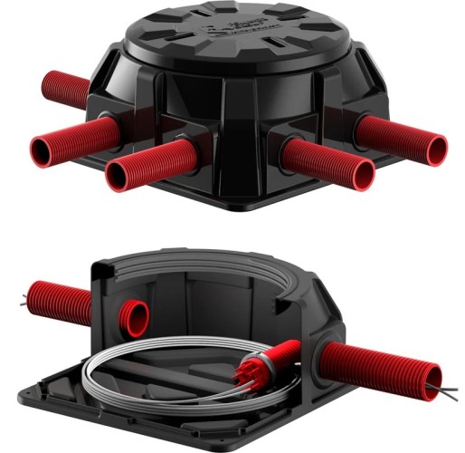 Колодец POLIMER GROUP КОД-2 H500 RUWEL с крышкой D780 мм черный SK08010201 - изображение 3