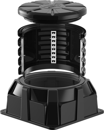 Колодец POLIMER GROUP КОД-2 H1000 RUWEL с крышкой D780 мм, с подготовкой к установке SK08010202.002