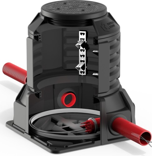 Колодец POLIMER GROUP КОД-2 H1100 RUWEL с крышкой D560 мм черный SK08020202 - изображение 5