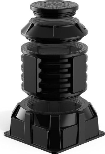 Колодец POLIMER GROUP КОД-2 H1100 RUWEL с крышкой D560 мм черный SK08020202 - изображение 2