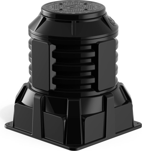 Колодец POLIMER GROUP КОД-2 H1100 RUWEL с крышкой D560 мм черный SK08020202