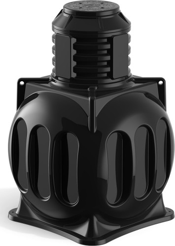 Колодец POLIMER GROUP КС-5М RUWEL с горловиной D 780 мм, c крышкой D 560 мм, черный SK05060202.001