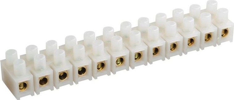 Колодка клеммная IEK ЗВИ-10 2.5-6 кв.мм 12 пар UZV3-010-06