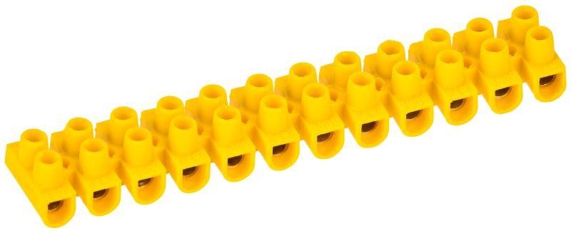 Колодка клеммная IEK ЗВИ-3 н/г 1.0-2.5кв.мм 12 пар желт.  UZV7-003-04