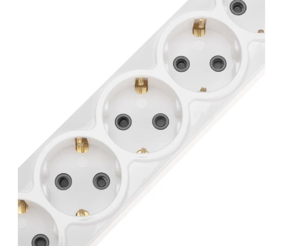 Колодка REXANT 13-4407 PREMIUM 6 гнезд, с/з, 2 USB, белый - изображение 3