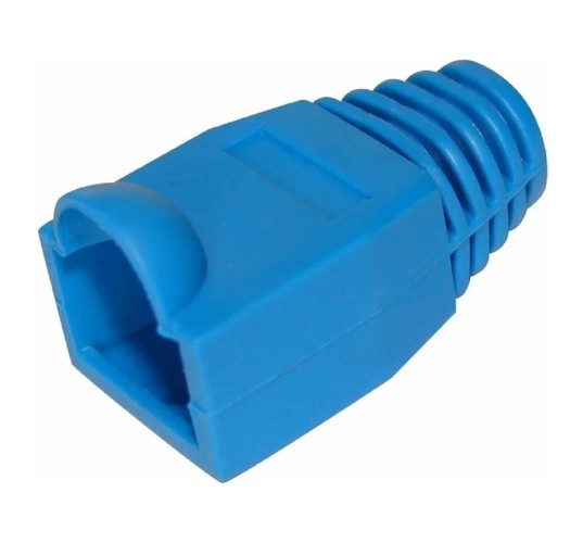 Колпачок изолирующий REXANT 05-1209 ( уп 100 шт ) для разъемов RJ-45, синий 05-1209
