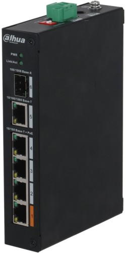 Коммутатор DAHUA DH-PFS3106-4ET-60-V2 4-портовый неуправляемый с PоE