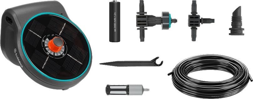 Комплект для полива GARDENA AquaBloom на солнечной батарее (дисплей) 13300-34.000.00 13300-34.000.00