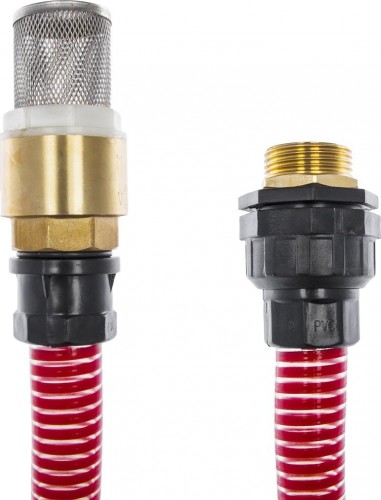 Комплект для всасывания QUATTRO ELEMENTI 25 мм х 7 м, латунный обратный клапан 244-902 - изображение 2