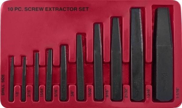 Комплект экстракторов "съемник шпилек" JONNESWAY AG010052 квадрат 1/8" - 1-1/16", 10 предметов 048731 - изображение 2