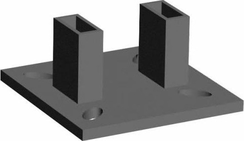 Комплект крепежа к балке базы РИНСТРОЙ для вышек Вектор/Радиан (нижняя опора 2шт.) 132633