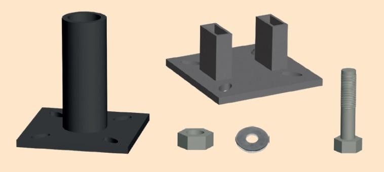 Комплект крепежа к базе РИНСТРОЙ для вышек Атлант 069738