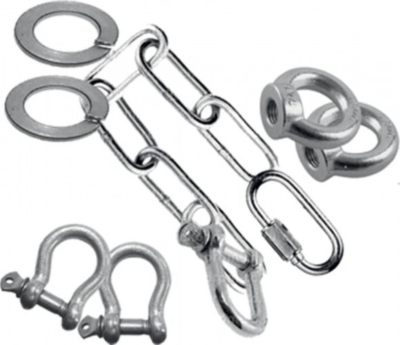 Комплект крепежа POLIMER GROUP для мусоропровода (цепь+ скоба+карабин) AM1