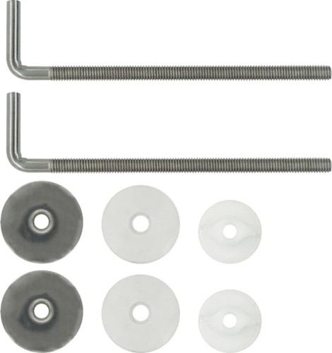 Комплект крепления ЕВРОПАРТНЕР №4 (d6*L120) для сиденья и крышки унитаза (нерж.) (1 компл.) KM 0123 3