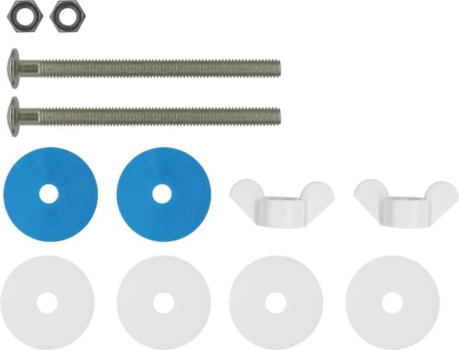 Комплект крепления ЕВРОПАРТНЕР бачка к унитазу, нержавеющее (1 компл.) KM 0159 7