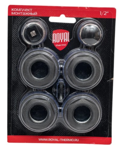 Комплект монтажный ROYAL THERMO RT1/2B 1”х 1/2" черный НС-1614222 НС-1614222 - изображение 3