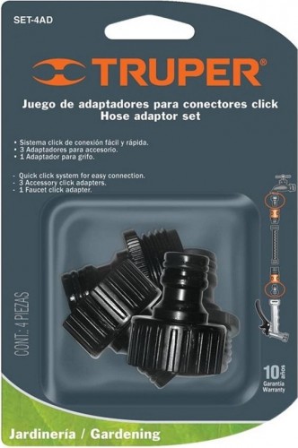 Комплект штуцеров TRUPER SET-4AD 3/4" 12730 12730 - изображение 2