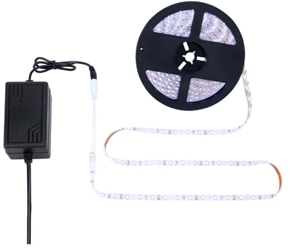 Комплект светодиодной ленты LAMPER  142-401 5м с блоком питания IP65, холодное белое свечение
