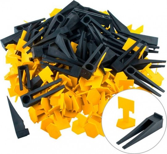 Комплект СВП Biber 55639 зажим (флажок) и клин 1мм (по 50шт.) тов-215921