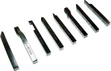 Комплект токарных  резцов Visprom 0031 HSS 8х8 мм, 80  мм