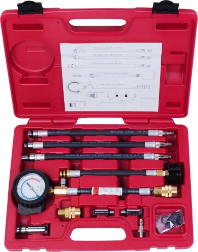 Компрессометр бензиновый МАСТАК 120-10019C 0-21 атм., кейс, 19 предметов - изображение 2
