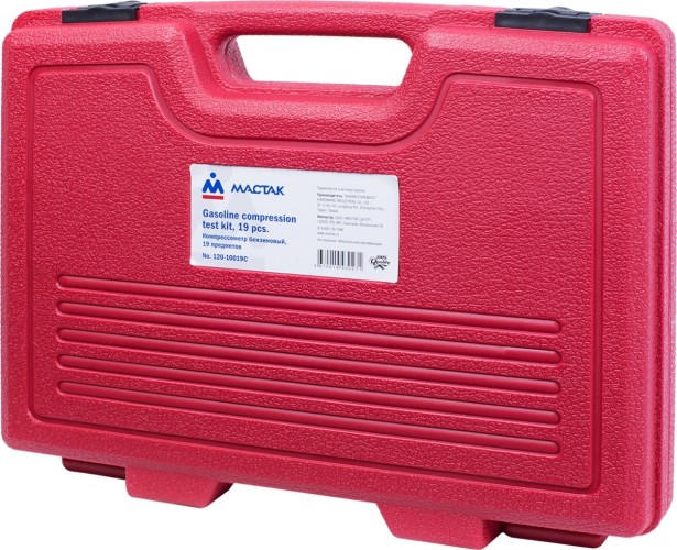 Компрессометр бензиновый МАСТАК 120-10019C 0-21 атм., кейс, 19 предметов - изображение 3