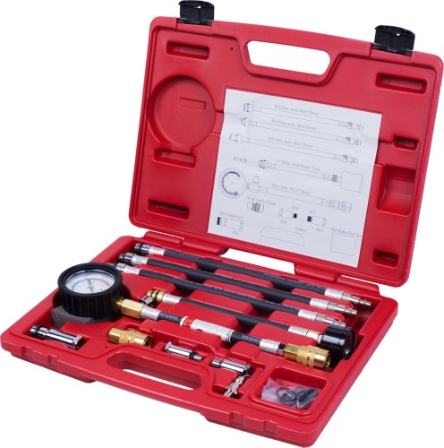 Компрессометр бензиновый МАСТАК 120-10019C 0-21 атм., кейс, 19 предметов