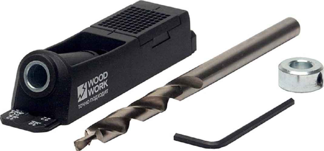 Кондуктор WOODWORK PHJ-01 Pocket-Hole на 1 гильзу