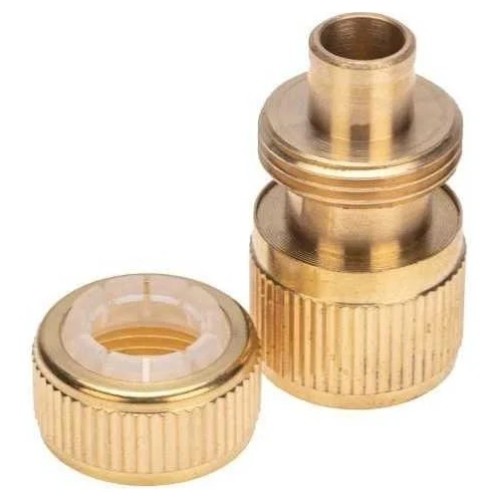 Коннектор ЧЕТЫРЕ СЕЗОНА 62-0279 для шланга латунный, быстросъемный, 1/2" аквастоп - изображение 2