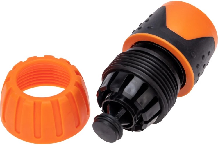 Коннектор ЧЕТЫРЕ СЕЗОНА 62-0217 для шланга, быстросъемный, 3/4", с аквастопом - изображение 2