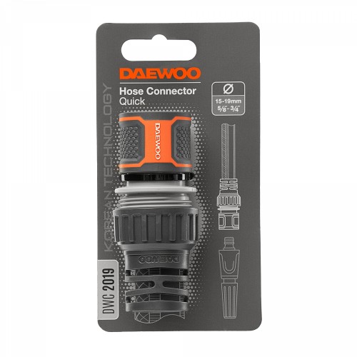 Коннектор DAEWOO DWC 2019 для шланга 15-19 мм (5/8”-3/4”) - изображение 4