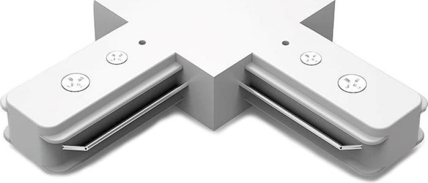 Коннектор GAUSS TR108 для трековых шинопроводов угловой (l) белый - изображение 2