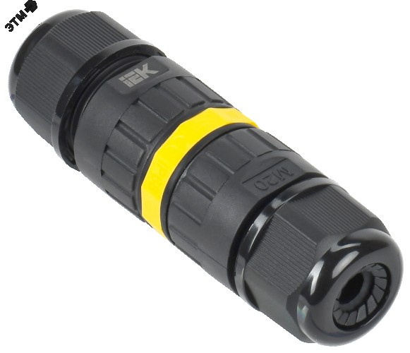 Коннектор кабельный IEK WTP-102 3 PIN IP68 герметичный UWC10-I-024-3-68