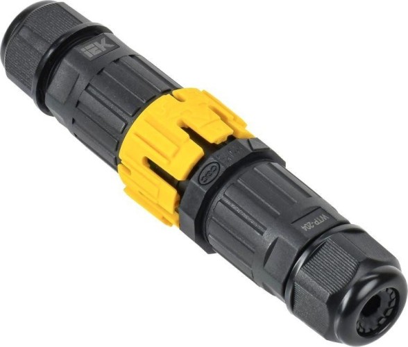 Коннектор кабельный IEK WTP-204 3 PIN IP68 герметичный UWC30-I-020-3-68