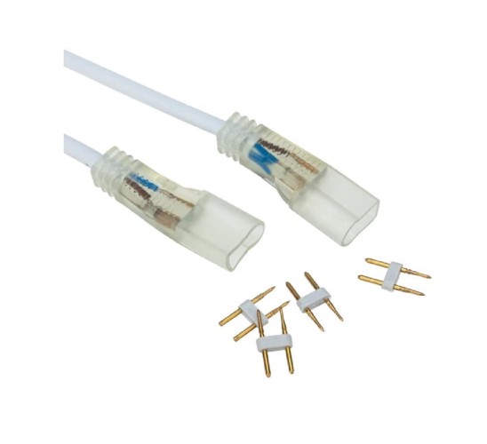 Коннектор Neon-Night 134-007 ( уп. 10 штук ) для одностороннего Гибкого неона 8х16 мм, 20см 134-007