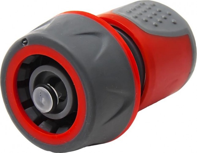 Коннектор QUATTRO ELEMENTI  для шланга 3/4", мягкий пластик, аквастоп, блокиратор 241-253