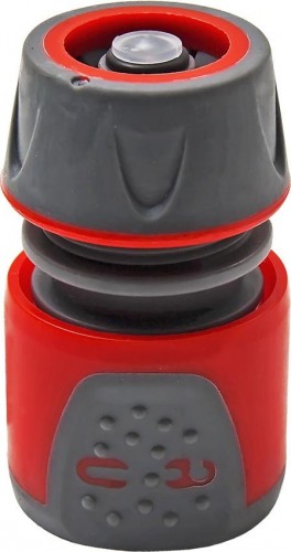 Коннектор QUATTRO ELEMENTI  для шланга 1/2", мягкий пластик, аквастоп, блокиратор 241-246