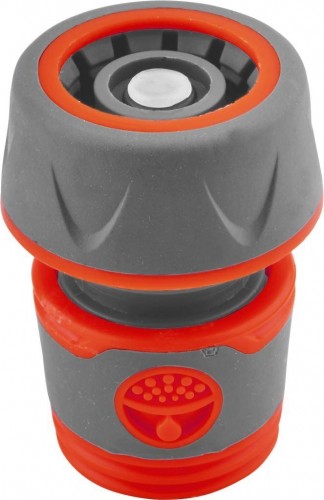 Коннектор QUATTRO ELEMENTI  для шланга 3/4", мягкий пластик, аквастоп 646-096