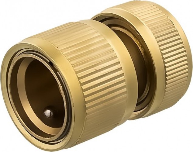 Коннектор QUATTRO ELEMENTI  для шланга 1/2", латунь, аквастоп 246-395 - изображение 2