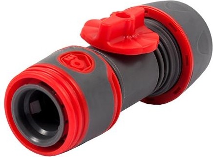 Коннектор QUATTRO ELEMENTI  для шланга 3/4", мягкий пластик, с регулировкой 646-126