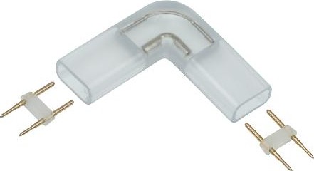 Коннектор угловой IEK 12мм MONO разъем-разъем (5 шт) LSCON12-MONO-220-05