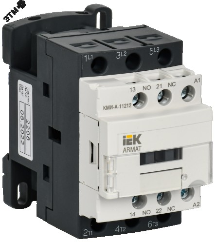 Контактор IEK ARMAT КМИ-А-11212 LC1D 12А 230В/АС3 1NO/1NC AR-ACC-11-012-230-11