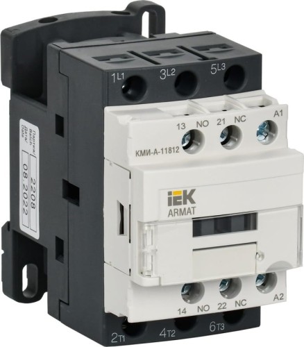 Контактор IEK ARMAT КМИ-А-11812 LC1D 18А 230В/АС3 1NO/1NC AR-ACC-11-018-230-11