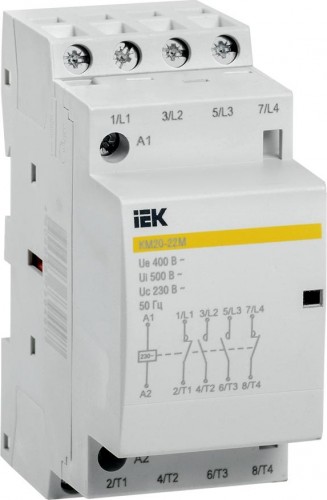 Контактор IEK КМ20-22М AC модульный MKK11-20-22