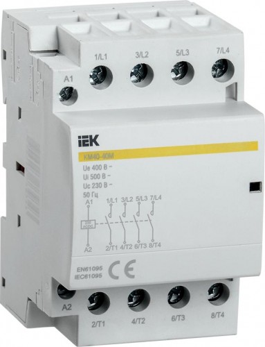 Контактор IEK КМ40-40М AC/DC модульный MKK21-40-40